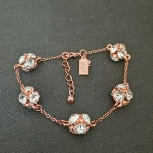 Kate Spade Rose Gold Bracelet with Crystal Accents